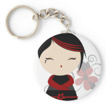 Gothic Kokeshi Keychain