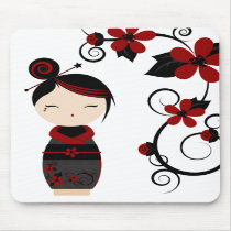 Gothic Kokeshi Mouse Pad mousepads