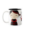 Gothic Kokeshi Mug by LaLloronaX3 Gothic Kokeshi Mug
