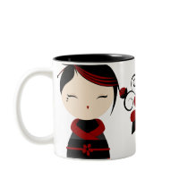 Gothic Kokeshi Mug mugs