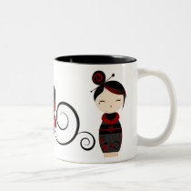 Gothic Kokeshi Mug by LaLloronaX3 Gothic Kokeshi Mug