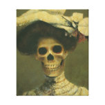 Gothic Lady Skeleton Canvas Print