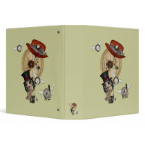 gothic laveau hot air balloon steampunk art vinyl binders