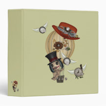 gothic laveau hot air balloon steampunk art vinyl binders