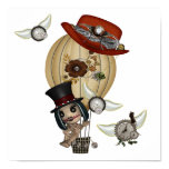 gothic laveau hot air balloon steampunk art poster