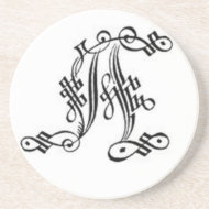 Gothic Letter A Coaster coaster