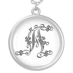 Gothic Letter A Necklace necklace