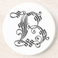 Gothic Letter B Coaster coaster