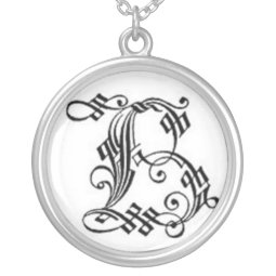 Gothic Letter B Necklace necklace