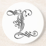Gothic Letter L Coaster coaster