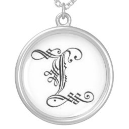 Gothic Letter L Necklace necklace