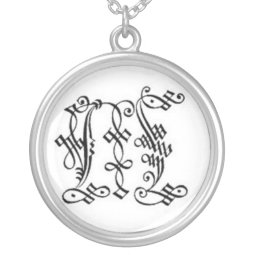 Initial M Necklace