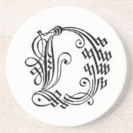 Gothic Letter O Coaster coaster