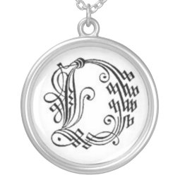 Gothic Letter O Necklace necklace