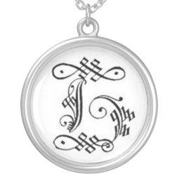 Gothic Letter T Necklace necklace