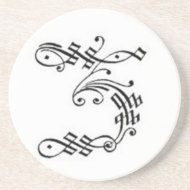 Gothic Letter Z Coaster coaster