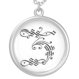 Gothic Letter Z Necklace necklace