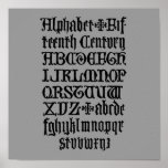 Gothic Letters Poster posters