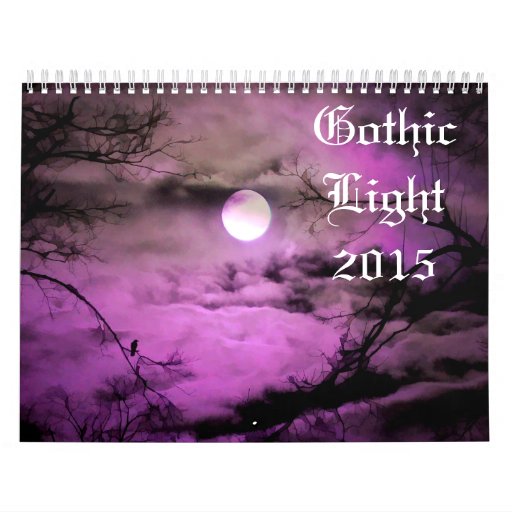Gothic Calendars and Gothic Wall Calendar Template Designs