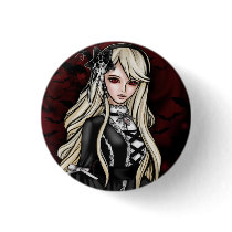 Gothic Lolita Doll button