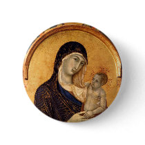 Gothic Madonna and Child buttons by Xuxario Gothic Madonna and Child buttons
