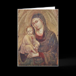 Gothic Madonna and Child Greeting Card