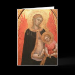 Gothic Madonna and Child card