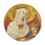 Gothic Madonna and Child magnets