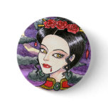 Gothic Magic Vampire Fantasy Button by Ann Howard