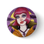 Gothic  Magic Vampire Fantasy Button by Ann Howard
