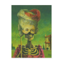 Gothic Masked Skeleton Postcard