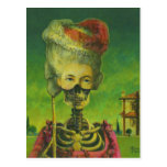 Gothic Masked Skeleton Postcard