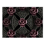Gothic medieval rose cross post cards