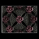 Gothic medieval rose cross postcards