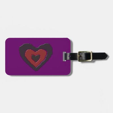 Gothic Melting Love Heart Custom Luggage Tag