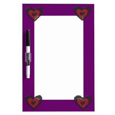 Gothic Melting Love Heart Memo Board Dry-Erase Whiteboards