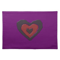 Gothic Melting Love Heart Placemat