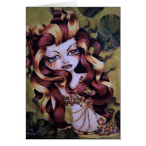 Gothic Mermaid Greeting Card cards
