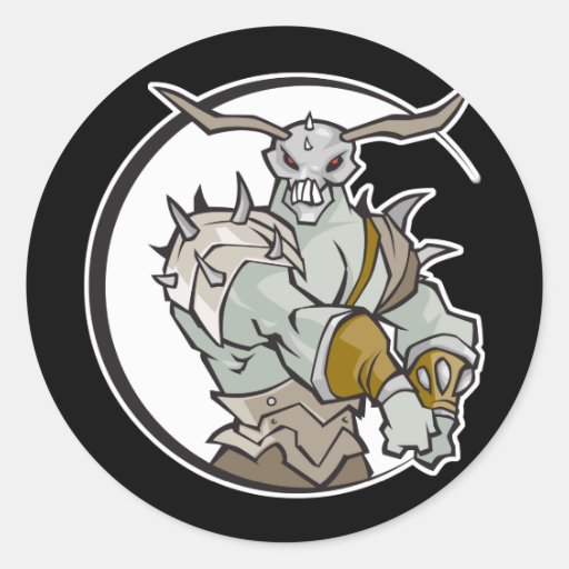 gothic monster stickers