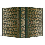 Gothic Old Green Leather Book 3 Ring Binders