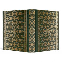 Gothic Old Green Leather Book 3 Ring Binders