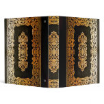 Gothic Old Leather Book 3 Ring Binders