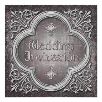 Gothic or Medieval Wedding Invitation