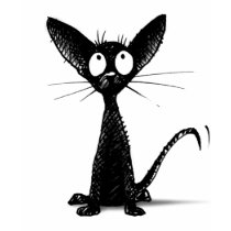 Gothic Oriental Cat T Shirts