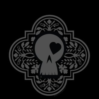 Gothic Pattern Skull Logo