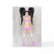 Gothic Pin Up Valentine Card