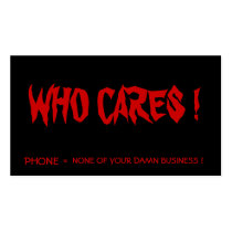 Gothic Profile Card     (check out back of card) business cards