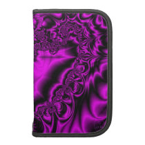Gothic Purple Satin Heart Folio Planner