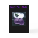Gothic Purple Stocking Card