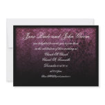 Gothic Purple Wedding, invitation